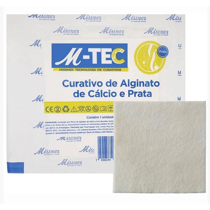 MISSNER CURATIVO DE ALGINATO DE CALCIO E PRATA-1 UNIDADE