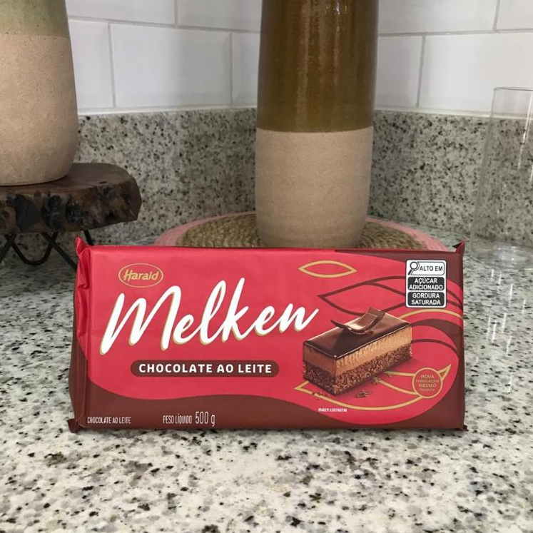 Chocolate em Barra Ao Leite - Melken - 500g - Harald - Rizzo