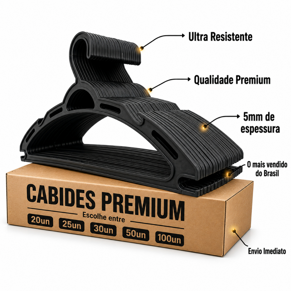 Kit Cabides Preto Reforçado Adulto Linha Premium Ultra Resistente Envio Imediato Voce Escolhe 20un 25un 30un 50un 100un