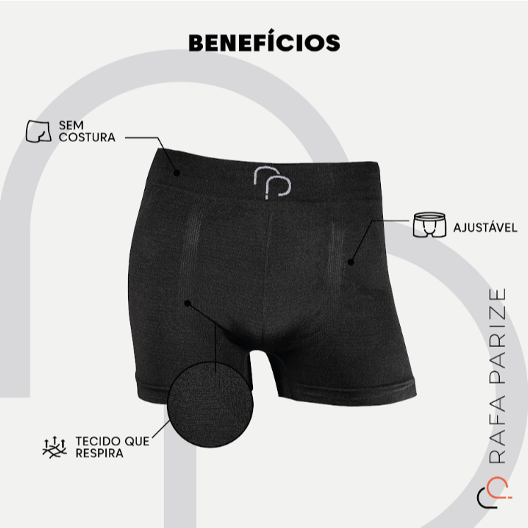 Kit 2 Cuecas Boxer Rafa Parize Basic Microfibra · foto 2