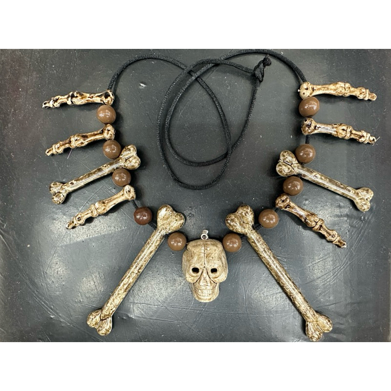 colar de ossos festa fantasia halloween cosplay carnaval (GA1732)