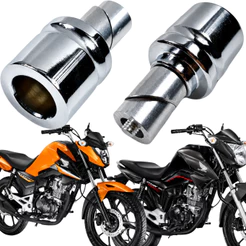 Par Peso de Guidão S1000RR Cromado Com Parafuso Cg Fan Titan 150 160 Cargo Twister Fan 125