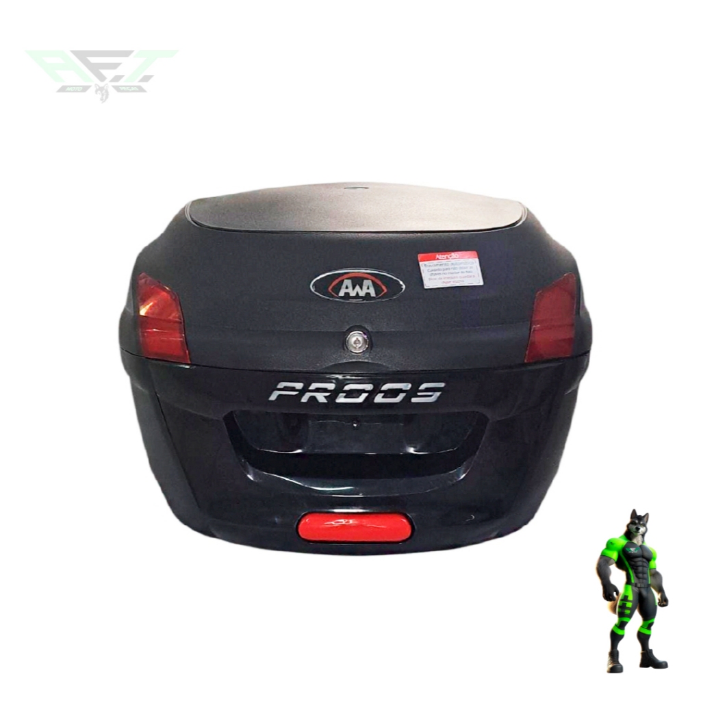 Baú para moto Awa Proos 34 Litros Original com Base Para Fixação ENGATE RÁPIDO R