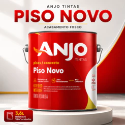 Tinta Piso Novo 3,6L Acrílica para Pisos Anjo