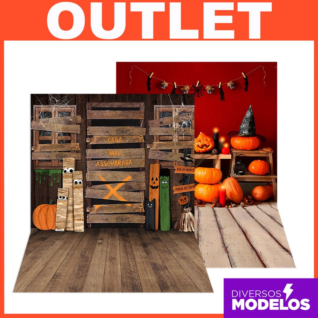 Fundo Fotográfico Halloween Cenário Painel para Foto Em Tecido Queima Estoque 17