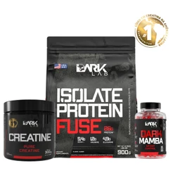 Kit Whey Isolate 900g + Creatina 300g + Dark Mamba | Emagrecimento e Definição