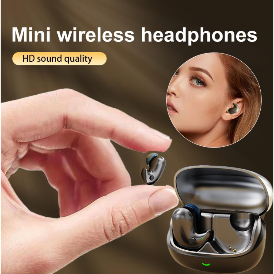 2026 Y29-Mini Fones de Ouvido Invisíveis Bluetooth 5.4 True Wireless Intra-auriculares para Esportes