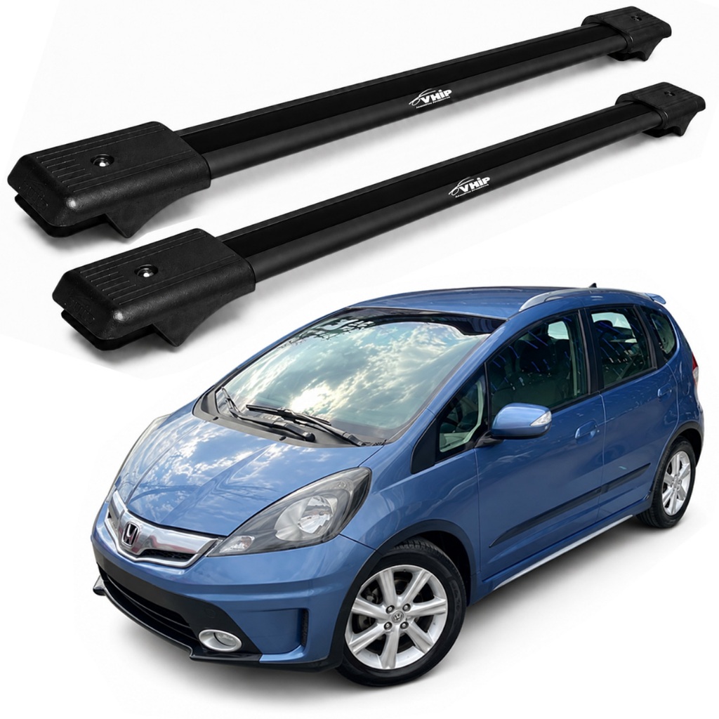Rack De Teto Bagageiro Honda Fit 2015 16 17 18 2019 Preto