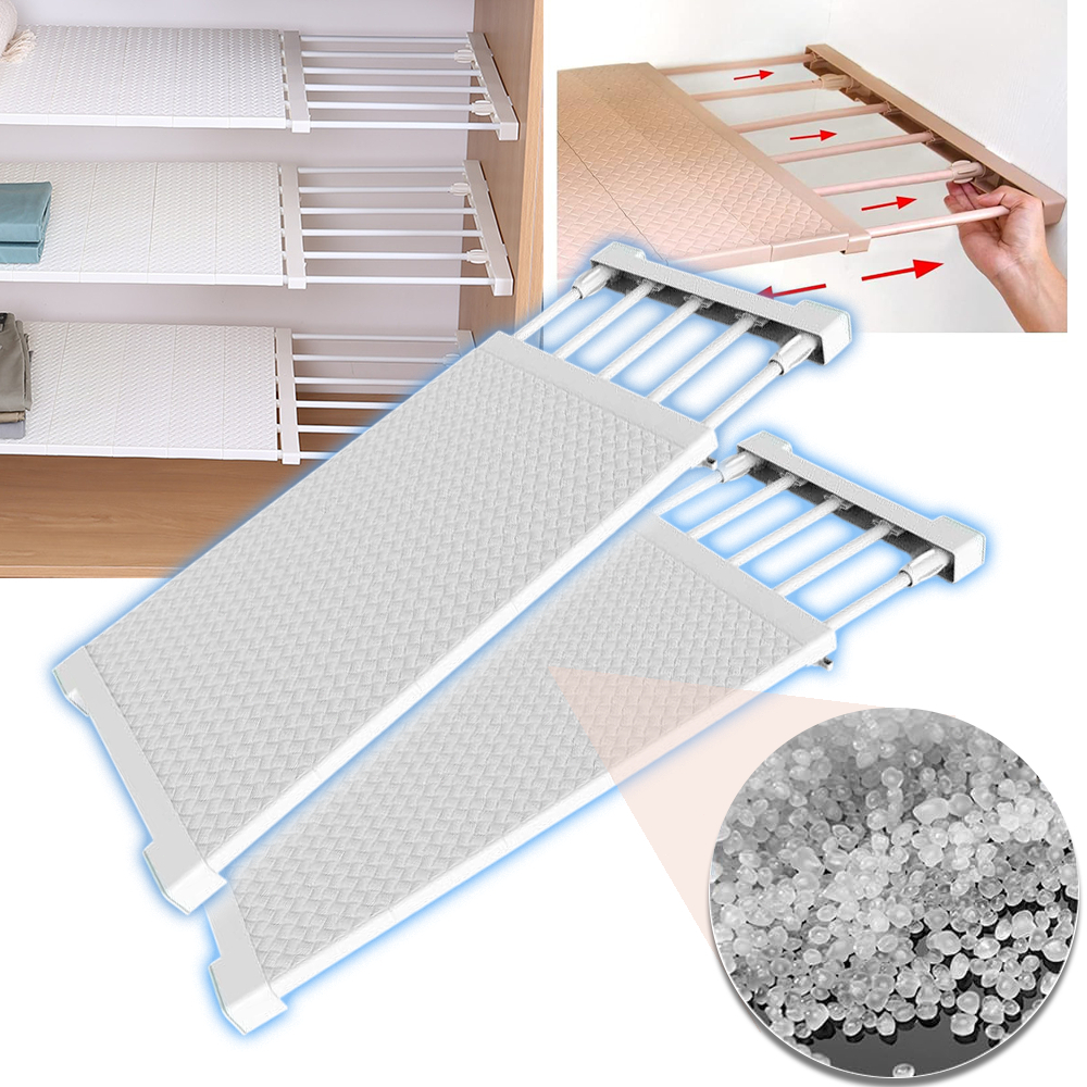 Organizador Prateleira Inteligente Retrátil portátil Prateleira Space-Saving Cozinha Roupeiro Prateleiras Titulares