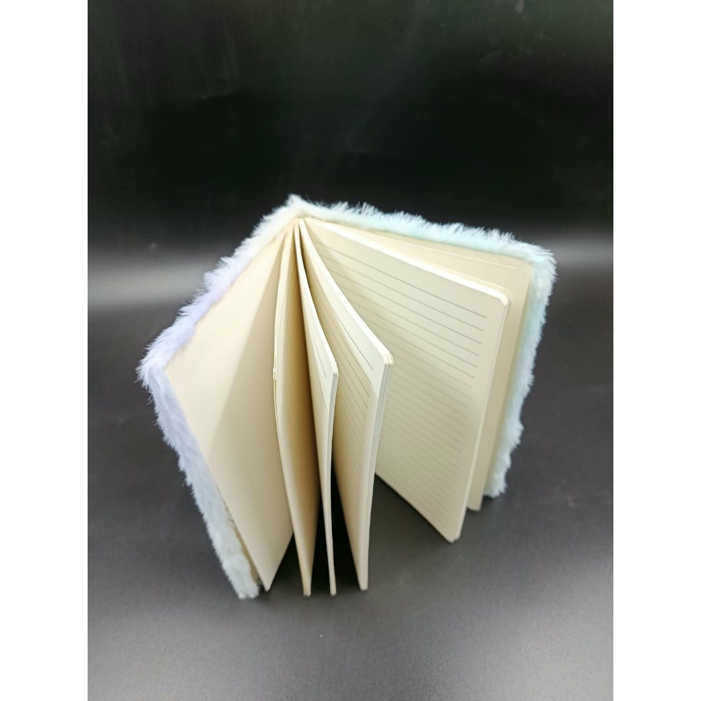 Caderno Anotacao Diario Bloco Pelucia Unicornio 80 fls 21X15 — imagem 2 de 2