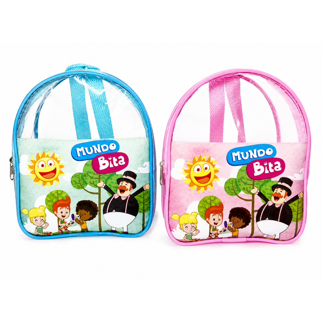 15 Unidades Mochilinha Transparente Personalizada Infantil – Lembrancinha de Aniversário - Fazemos todos os temas