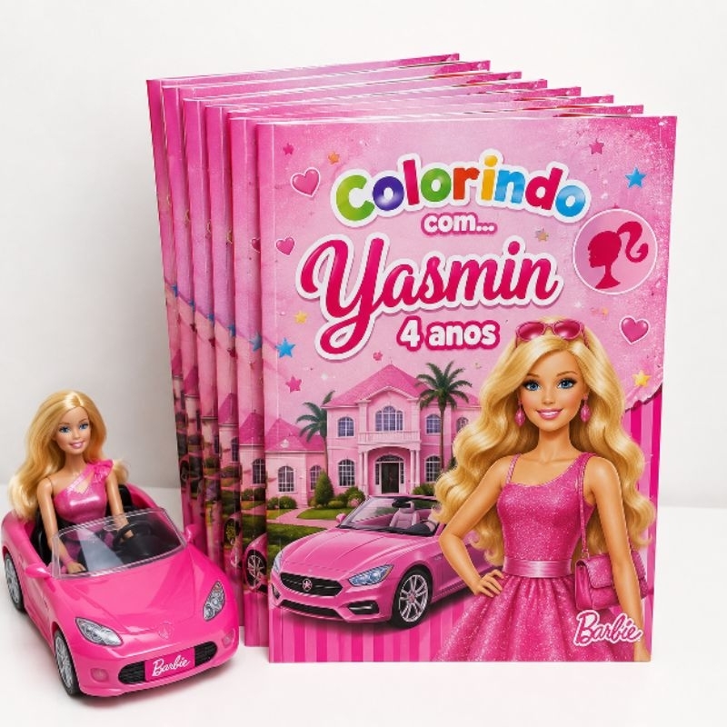 Lembrancinha Revistinha de Colorir Aniversário Infantil para menina menino