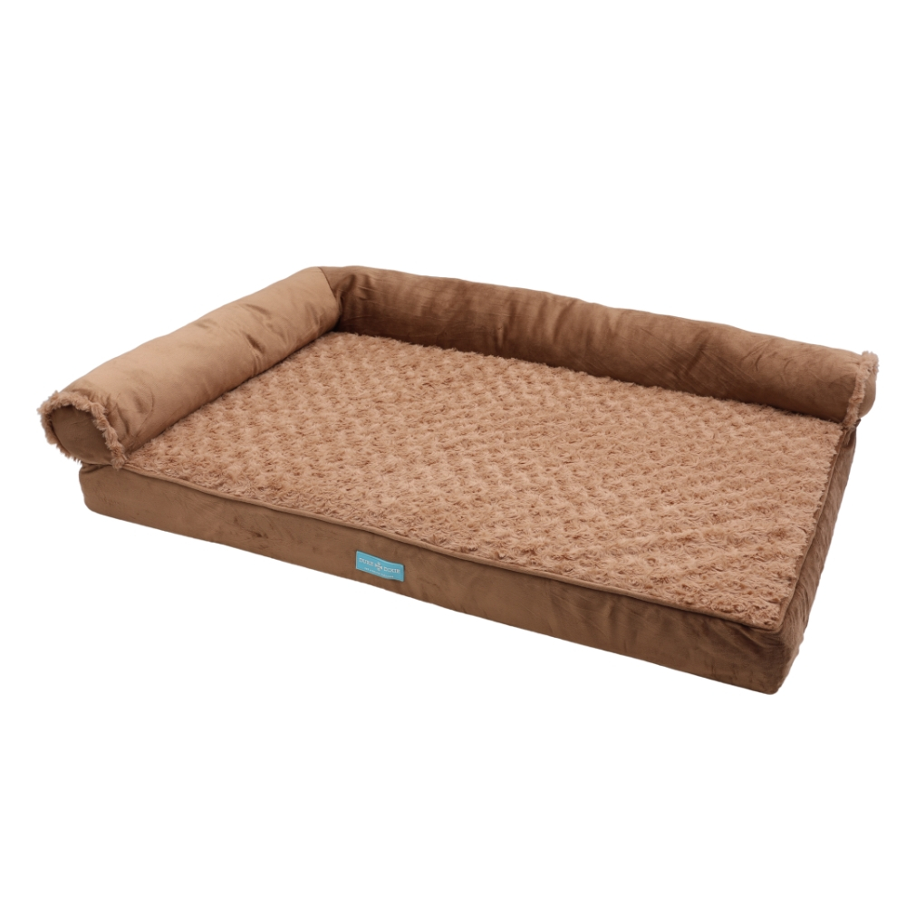 Cama Pet Ortopedica Colchão Grande 89x58cm Espuma Casca de Ovo Memoria Lavável Travesseiro Cães