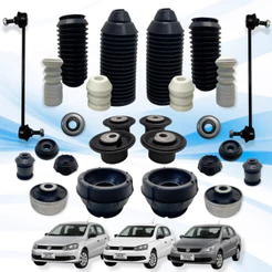 Kit Suspensão Completo Gol G5 G6 Coxim Batente Bucha Bieleta