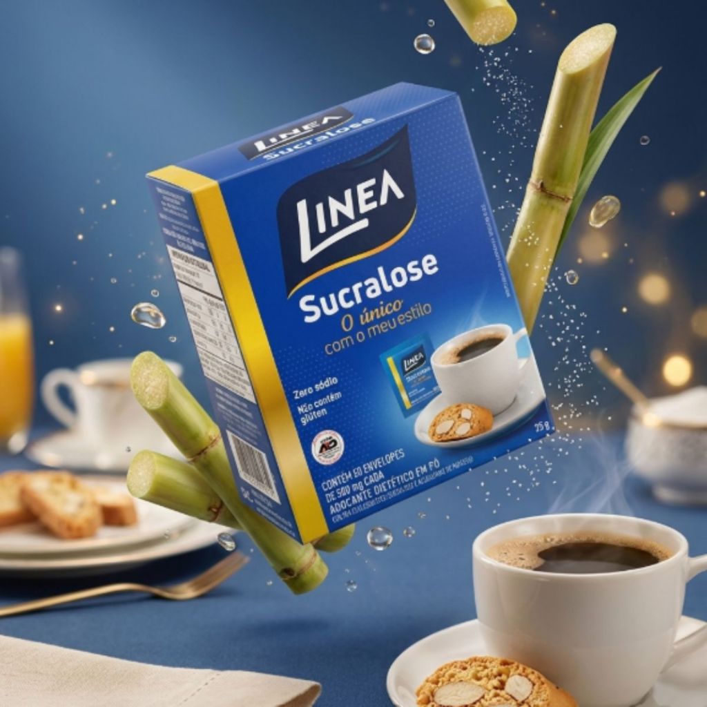 Linea Adoçante Em Pó Sucralose 50 Envelope De 500Mg