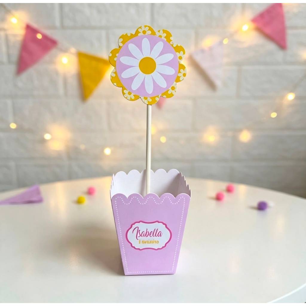 CENTRO DE MESA cachepô Margarida | lembrancinhas, decoração, mimos personalizados