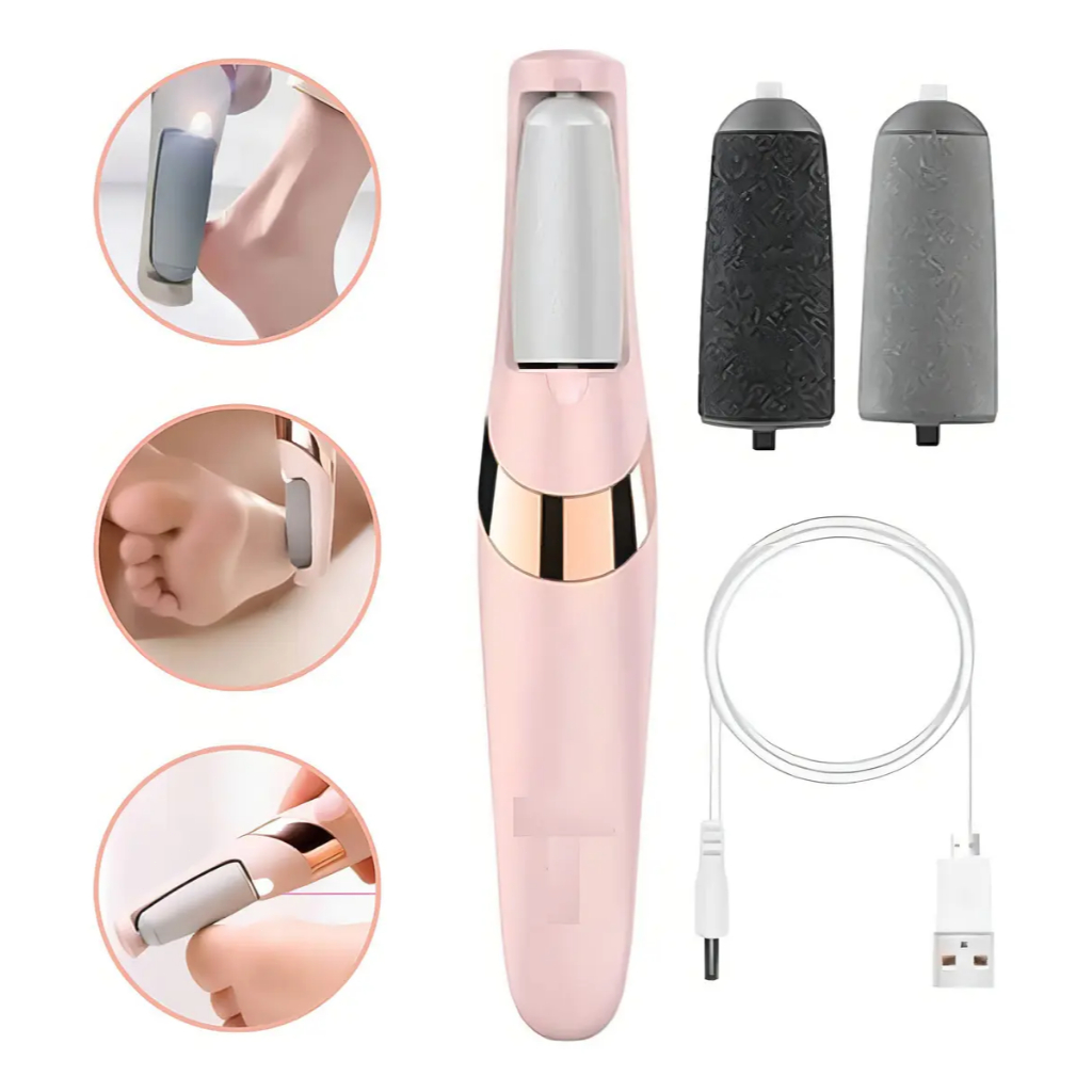 Lixador de Pé Elétrico Máquina Elétrica Pedicure Removedor De Calos Esfoliador Portátil Para Pés Recarregável