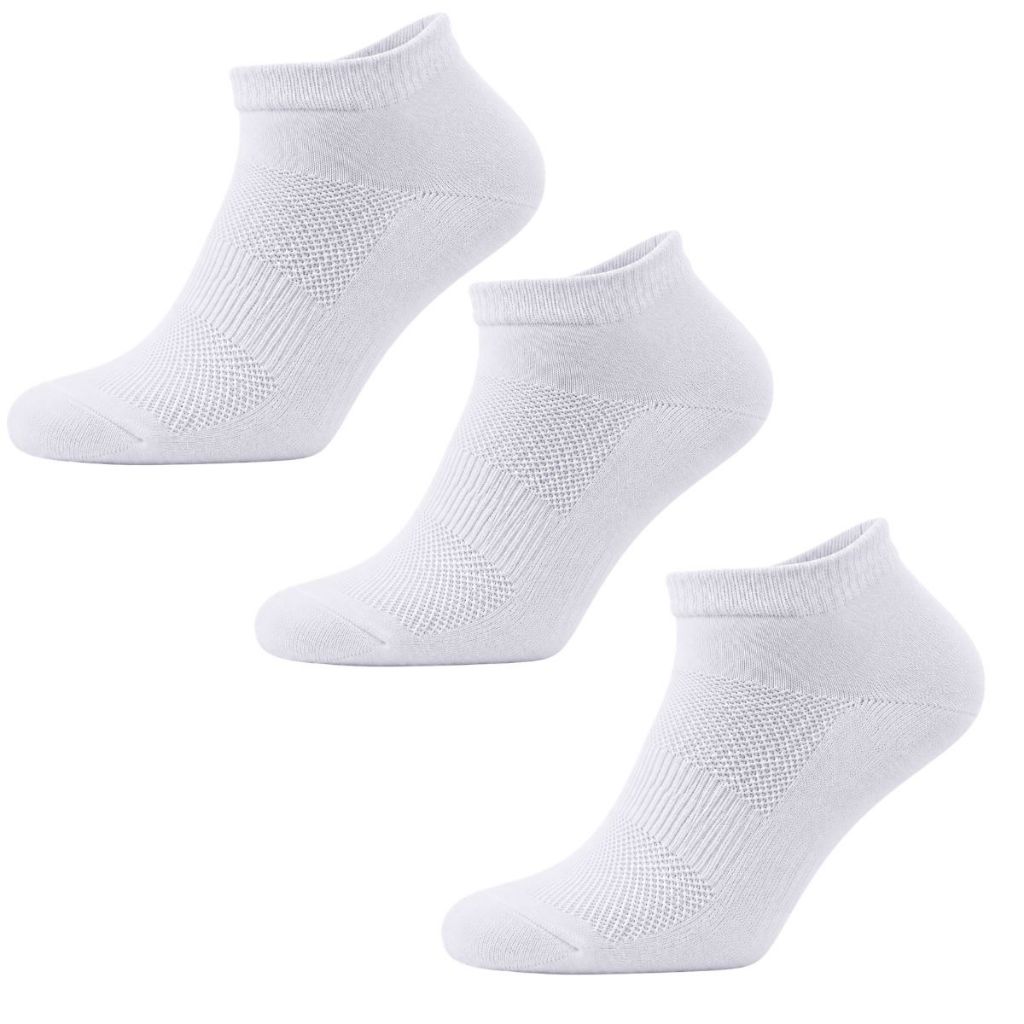 Kit 3 Pares Meia Cano Baixo Poliamida Esportiva Ciclismo Corrida Crossfit Academia Unissex