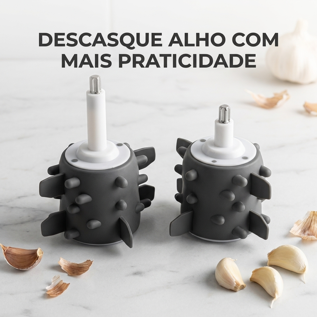 Utensilio Acessório descascador de Alho Silicone Antiodor Fácil de Usar Rápido e Prático 2L/3L PRONTA ENTREGA
