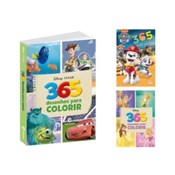 Livro Infantil 365 Desenhos Para Colorir e Atividades