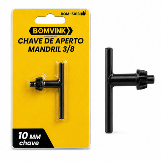 Chave Mandril 3/8 10mm Furadeira Reforcada Aco Carbono Universal