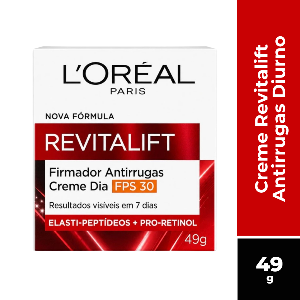 Creme Facial Revitalift Antirrugas Diurno Fps30 Loréal Paris 49g - 1 Unidade