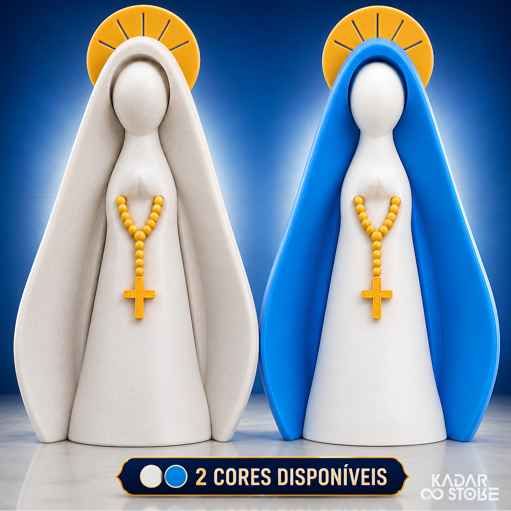 Nossa Senhora Aparecida Escultura Religiosa Imagem para Decoração Altar Presente Padrinho Batismo Lembrancinha