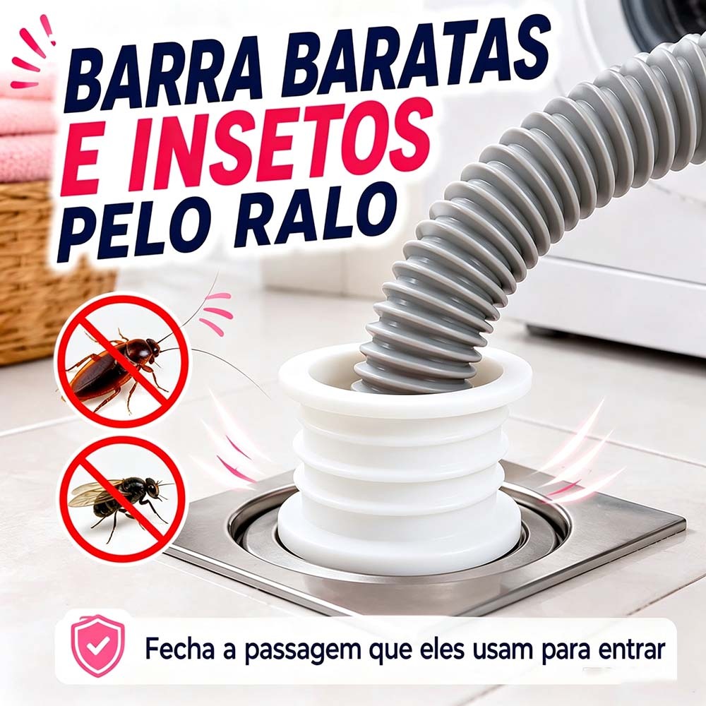 KIT 2/4/6 Peças Anel de vedação para máquina de lavar e cozinha, anti odor, evita insetos e mal cheiro