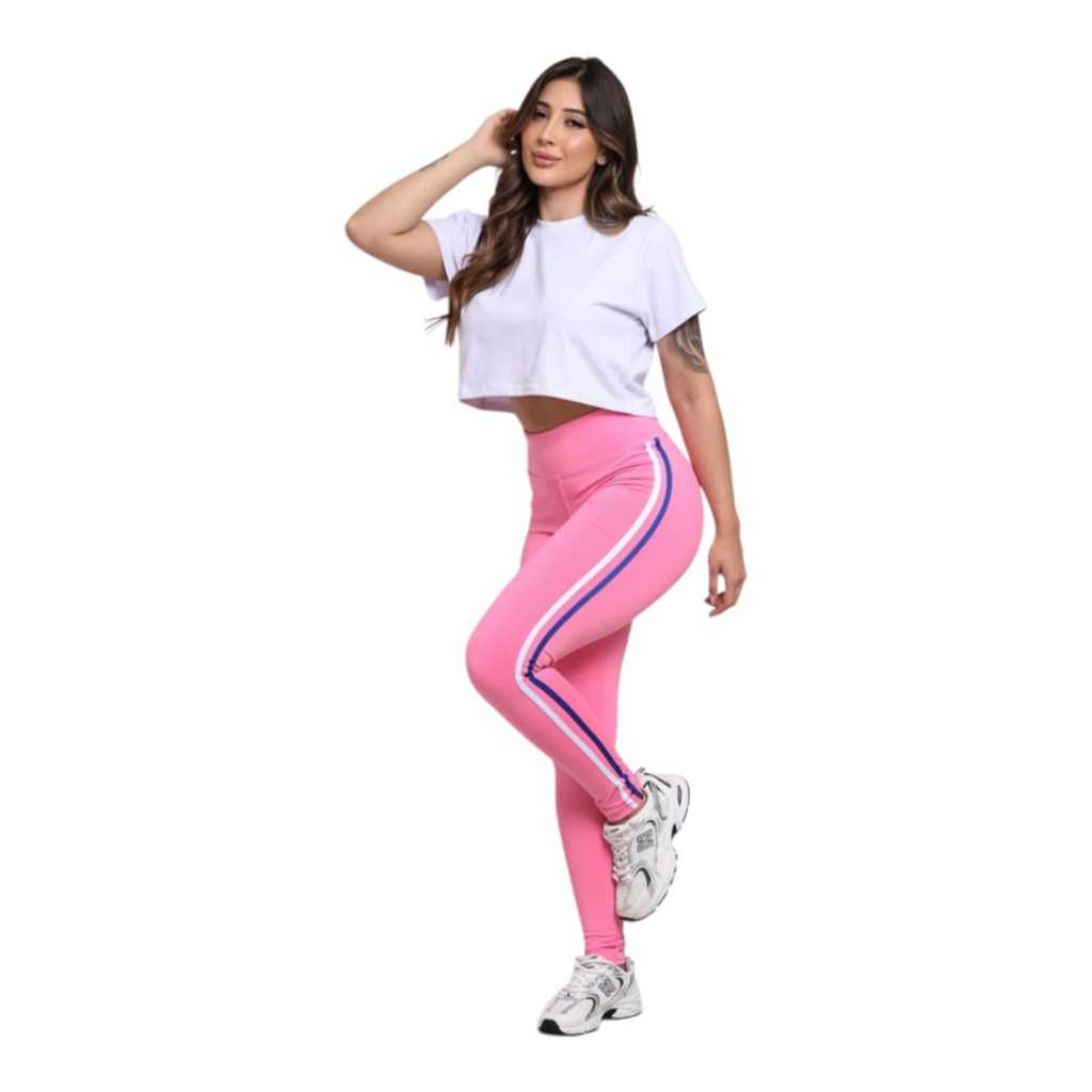 Calça Legging Esportiva Treino Academia Compressao Modeladora Fitness Suplex Poliamida Feminina