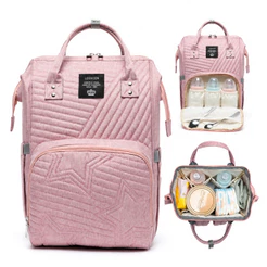 Bolsa Mochila Maternidade Bebê Lequeen Original Star Reforçada Multifuncional