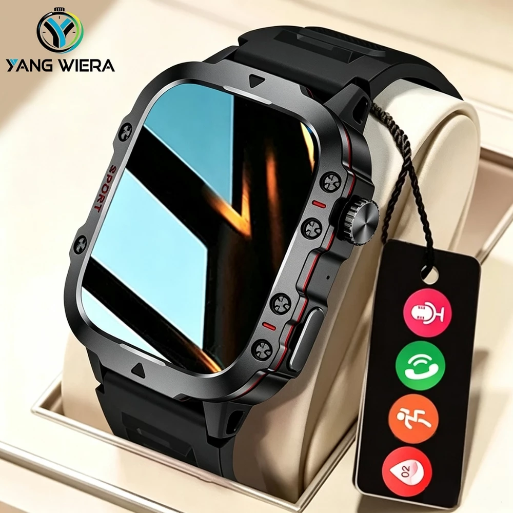 Envio local YANG WIERA Relógio Esportivo Militar Smart Watch IP67 À Prova D'água Anti-Queda Relogio Exterior Durável