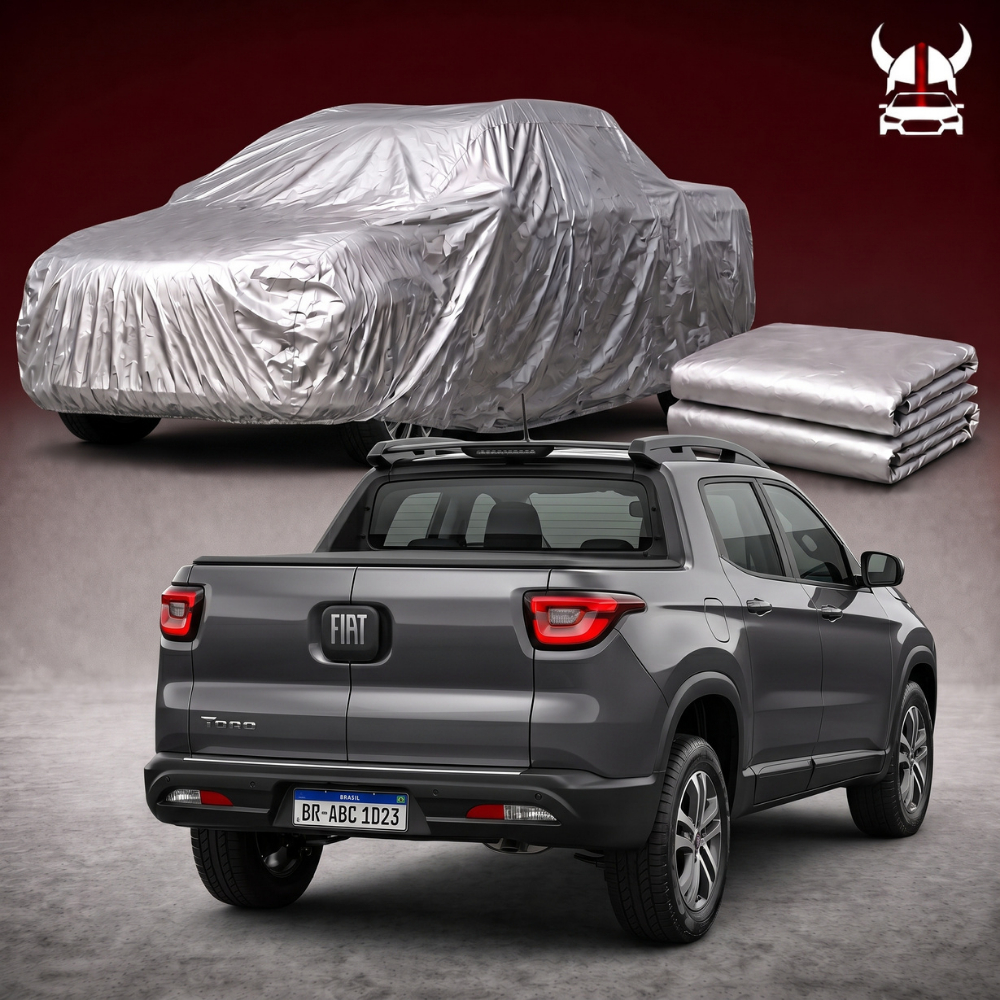 Capa Para Picape Fiat Toro Com Forro ou S/F Impermeável TAM Extra GG - 100% Proteção UV