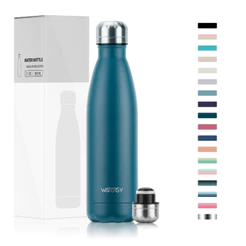 Garrafa Térmica WATERSY 500ml - 48h Frio! Perfeita para Academia, Futebol e Dia a Dia⚽🏋️