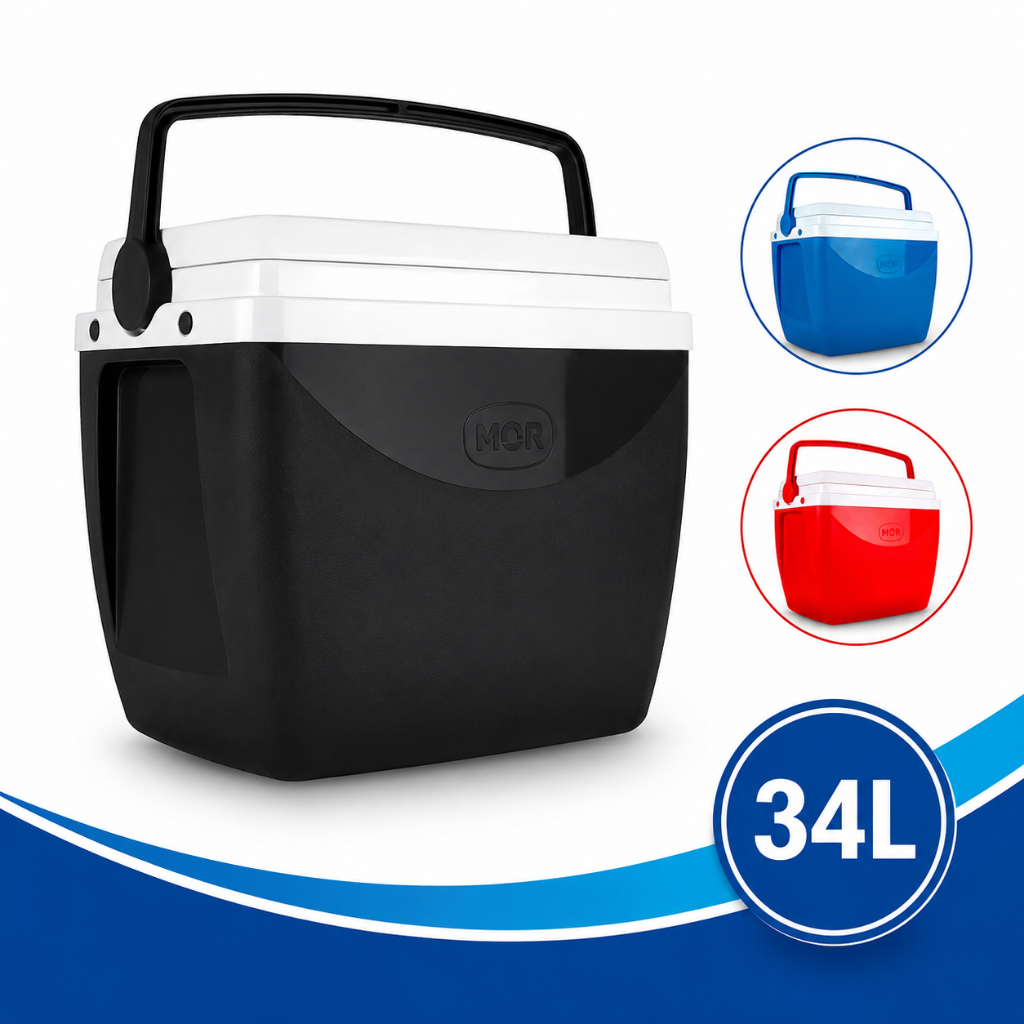 Caixa Térmica 34 Litros Grande Cooler Para Bebidas Mor Praia Comporta Até 20kg De Gelo