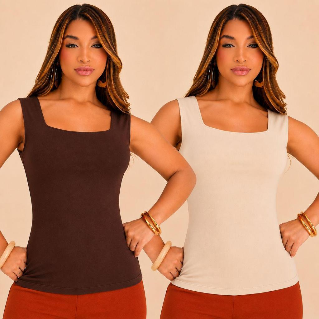 Blusa Feminina Regata Poliamida Frente Dupla Zero Transparência