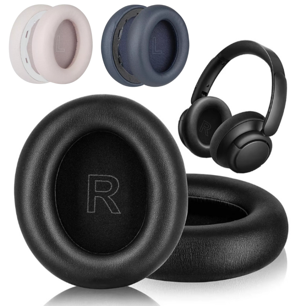 Par de Almofadas para Anker Soundcore Life Q10 Q20 Q30 Q35 Conforto e Durabilidade Couro PU Macio