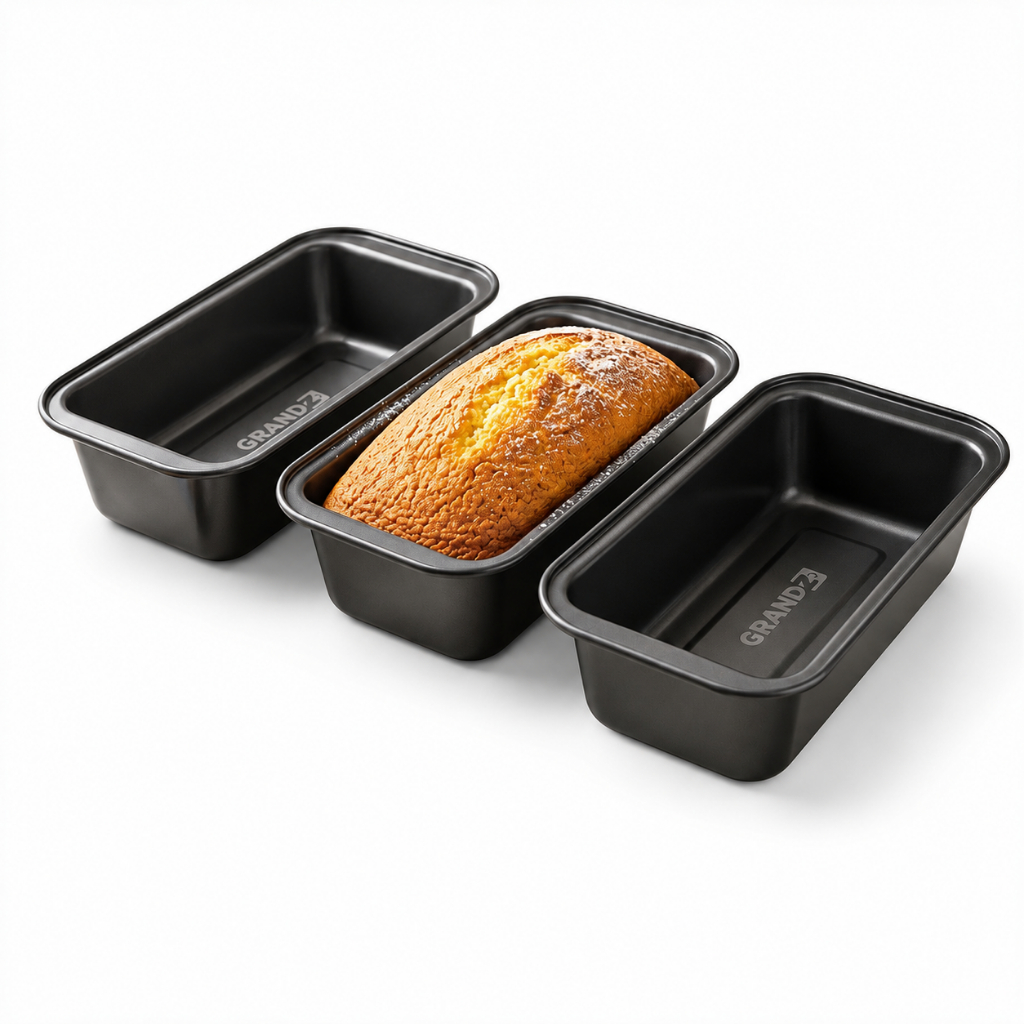 Forma De Pão Bolo Inglês Antiaderente Teflon Assadeira Pão Caseiro Cuca Torta Brownie Lasanha Forno Air Fryer Aço 20CM
