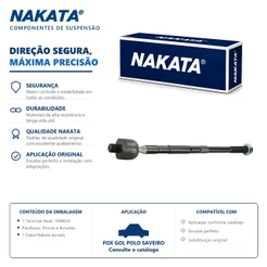 Barra Axial de direção Fox Gol Polo Saveiro Voyage – Nakata N99033