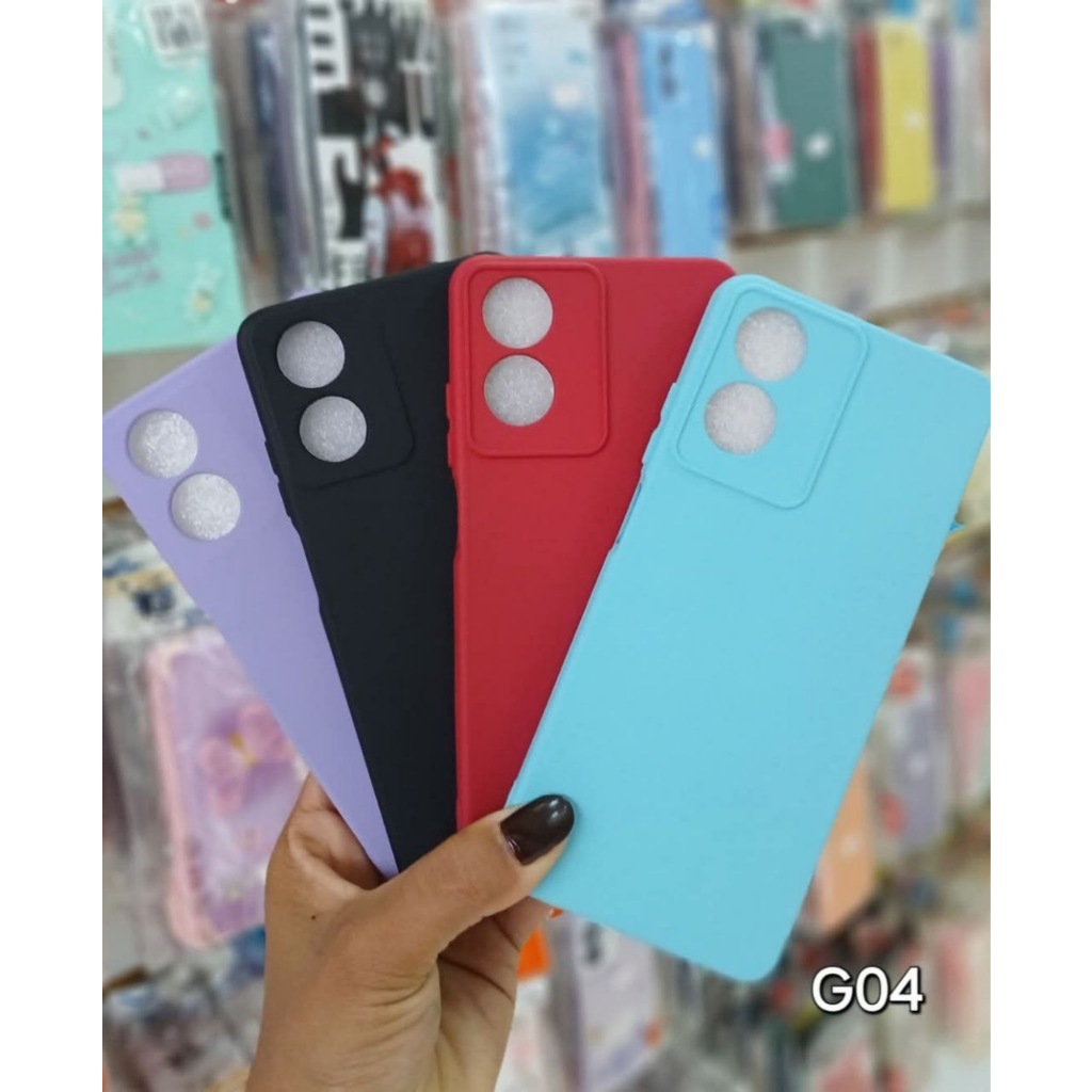 Kit 5 ou 3 Peças Capa Capinha Silicone Aveludado Cor Aleatória Proteção Excelente Qualidade Para G04