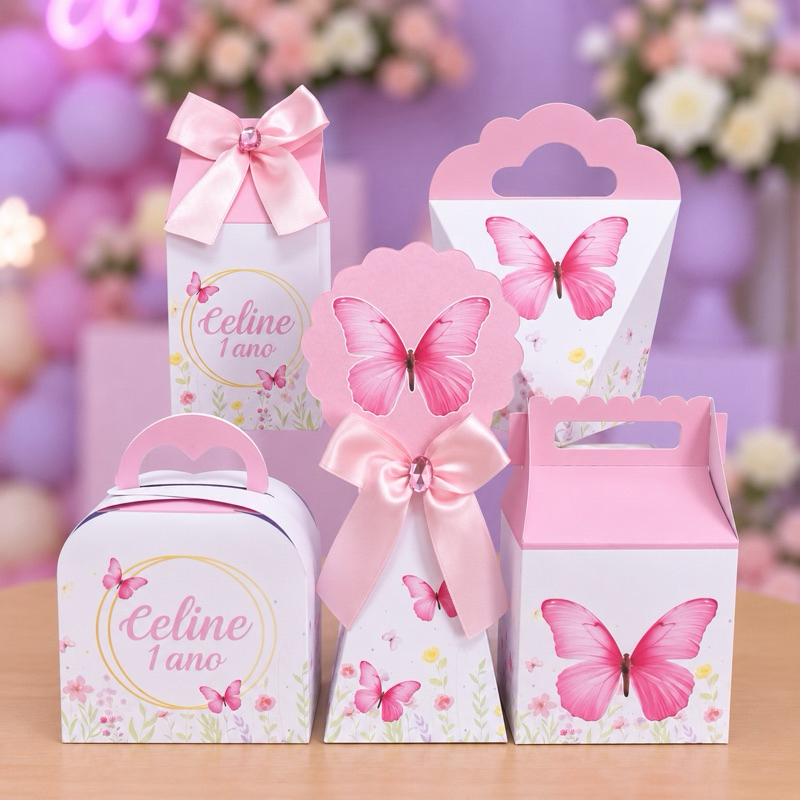 kit personalizados JARDIM DAS BORBOLETAS - decoração de festa