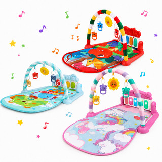 Tapete De Atividades Dino Musical Bebê Piano Interativo Ginásio Teclado Piano Com Som e Luzes