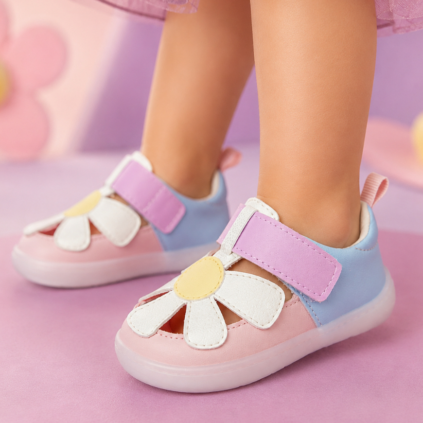 Tênis Infantil Menina Barefoot Flor Margarida Pampili