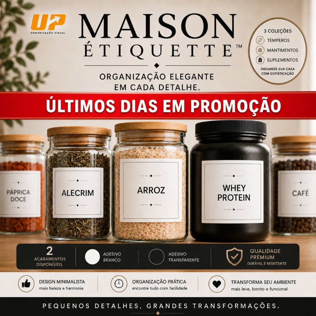 Etiquetas Adesivos Vinil Temperos, Mantimentos, Suplementos