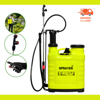 Pulverizador Manual Bomba Mangueira 16 Litros Jardim Resistente Inseticidas Herbecidas