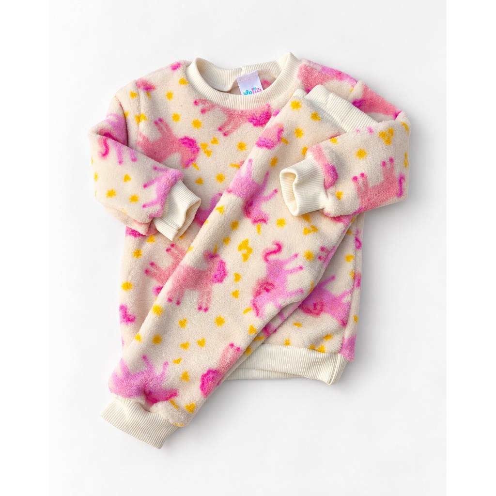 CONJUNTO FLEECE PREMIUM PIJAMA ROUPA INFANTIL PELUCIADO BEBE P M G MENINO MENINA 3D ESTAMPADO LISO BRILHA NO ESCURO