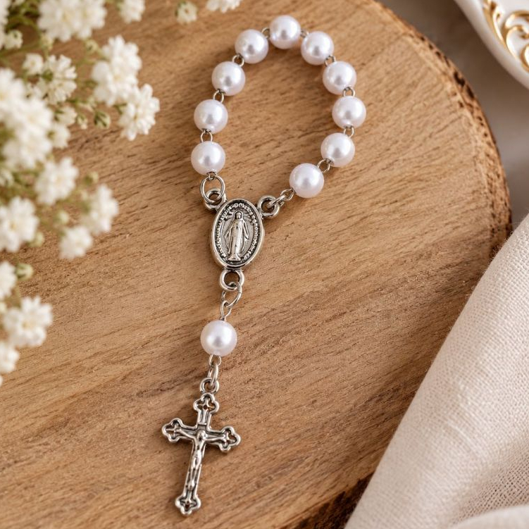 Kit Mini Terço Dezenas de Dedo para Lembrancinhas Casamento/Batizado/Crisma  - OFERTA