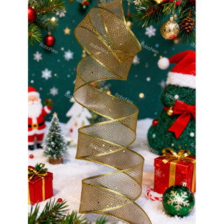 fita decorativa 6.3cm x9’14m e 6.3cm x2,7cm