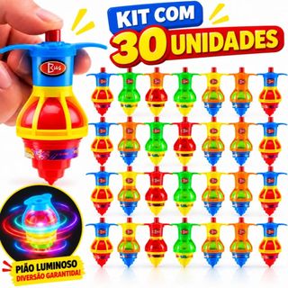 10/20/30 Pião Giroscópio Brinquedo Infantil Brincadeira Criança Pronta Entrega Lembrancinhas Presente