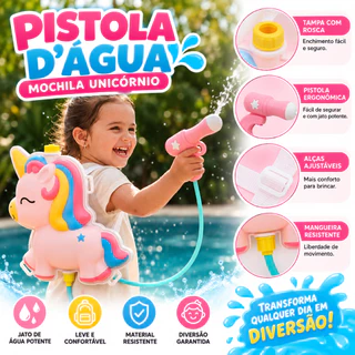 Mochila Lança Água Brinquedo Crianças Piscina Brinquedos com água Lançador de água