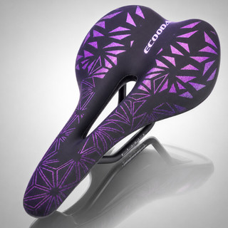 Banco Selim Bicicleta Bike MTB Aro 29 Speed Vazado Confortável Ergonômico Roxo